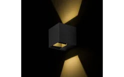 Carre Vägglampa LED 3000K 2x3W Antracitgrå IP54