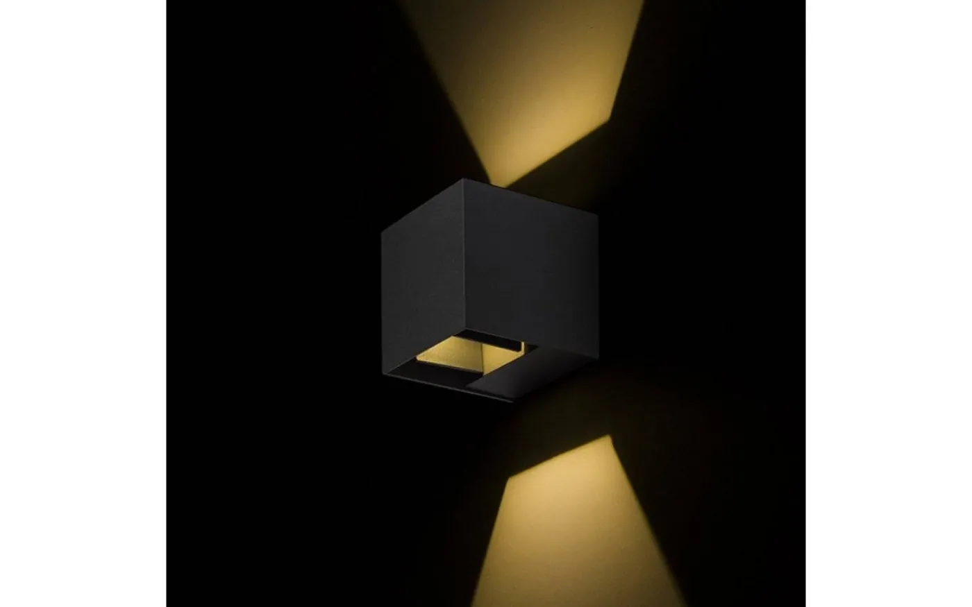 Carre Vägglampa LED 3000K 2x3W Antracitgrå IP54