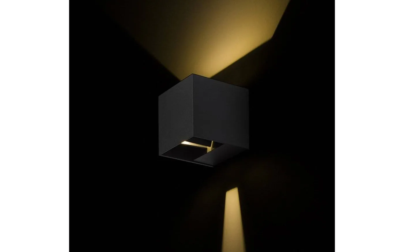 Carre Vägglampa LED 3000K 2x3W Antracitgrå IP54