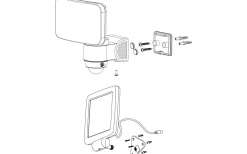 Casabas Solcellsdriven Strålkastare Rörelse LED 6500K 5W Svart IP44