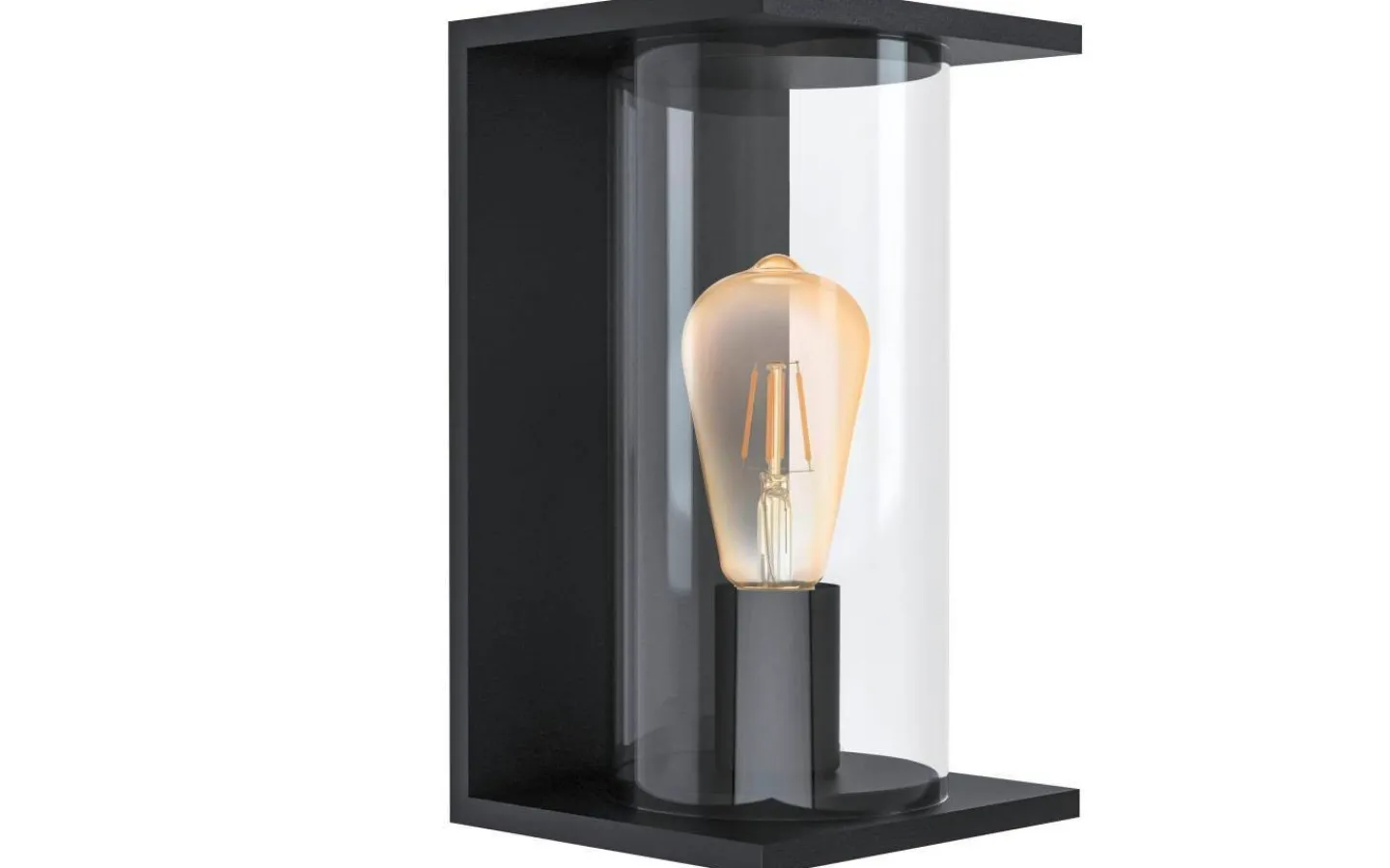 Vägglampor Utomhus<Eglo Cascinetta Vägglampa Svart IP55