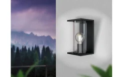 Vägglampor Utomhus<Eglo Cascinetta Vägglampa Svart IP55