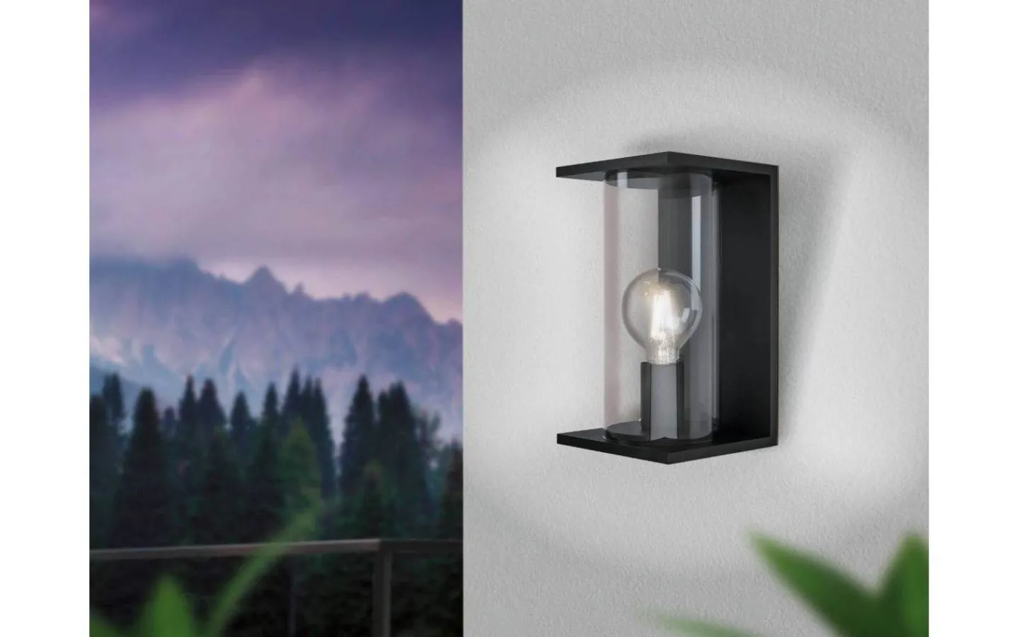 Vägglampor Utomhus<Eglo Cascinetta Vägglampa Svart IP55