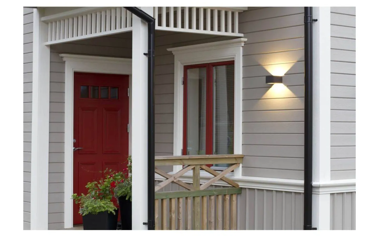 Upp & Nedljus Lampor<Hidealite Case Wall Vägglampa LED 3000K 9W Grå IP55