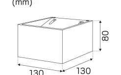 Upp & Nedljus Lampor<Hidealite Case Wall Vägglampa LED 3000K 9W Grå IP55