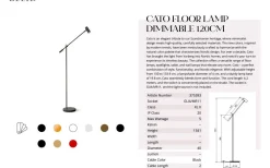 Vardagsrum|Golvläslampor<Belid Cato Golvlampa 134cm LED GU4 Dimbar Vinröd/Mattsvart