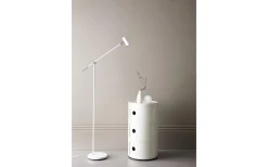 Vardagsrum|Golvläslampor<Belid Cato Golvlampa 134cm LED GU4 Dimbar Vit/Krom