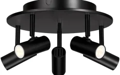 Hall & Trappa|Runda Takspotlights<Belid Cato Takspotlight 29cm LED 5x3W Mattsvart