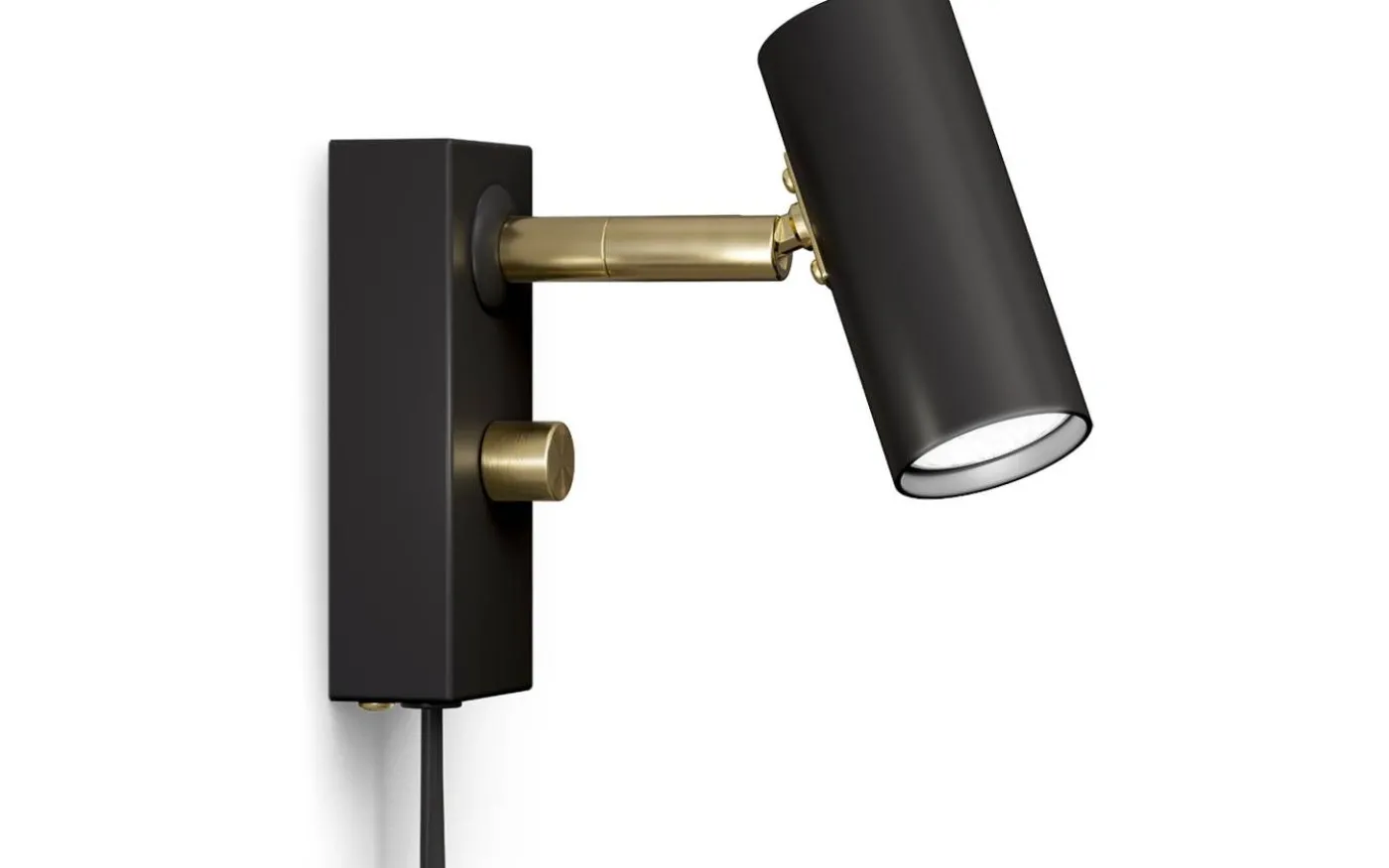 Cato Vägglampa LED GU4 Mattsvart/Mässing