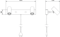 Belid Cato Vägglampa LED 2xGU4 Oxid* Sovrum|Läslampor