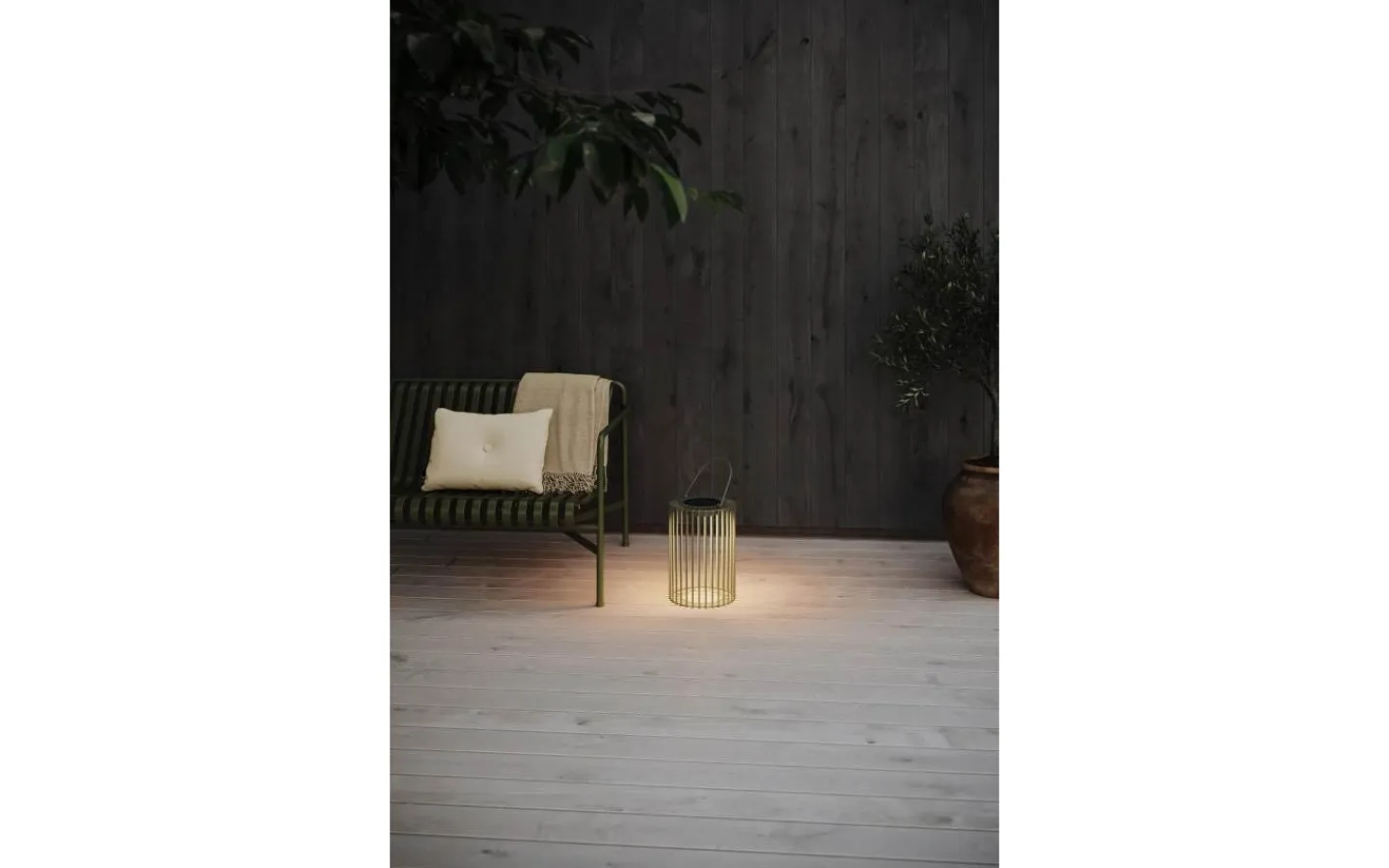 Solcellslampor Dekoration|Visa Alla Solcellslampor<Markslojd Cavia Solcellsdriven Lykta 50cm Grön IP44