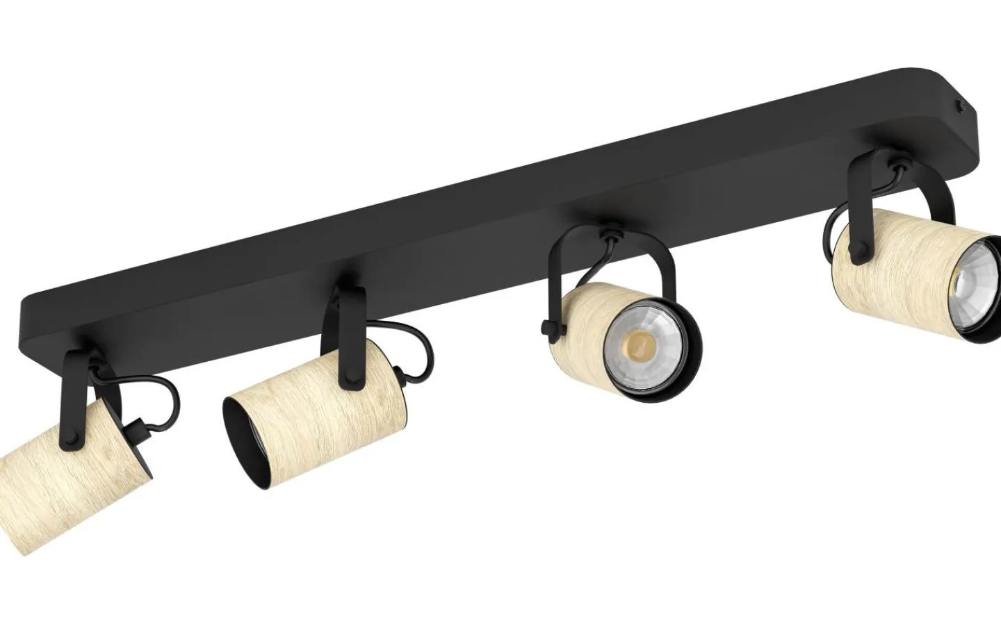 Eglo Cayuca Takspotlight 58cm GU10 LED 3000K 4x3W Svart* Avlånga Takspotlights|Takspot Med Minst 4 Lampor