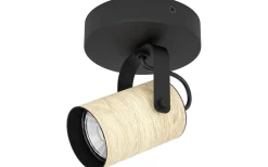 Takspot Med 1 Lampa<Eglo Cayuca Takspotlight 11cm GU10 LED 3000K 3W Svart