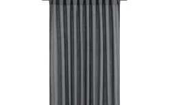 Enfärgade Gardiner<Svanefors Cecil Gardin 145x260cm 2-pack Asfalt