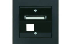 Datanätmaterial<Malmbergs Centrumplatta Keystone, Vinklad, 1-vägs, Svart