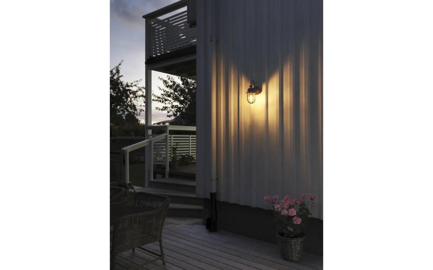 Konstsmide Cerignola Vägglampa Rost IP44* Vägglyktor|Vägglampor Utomhus