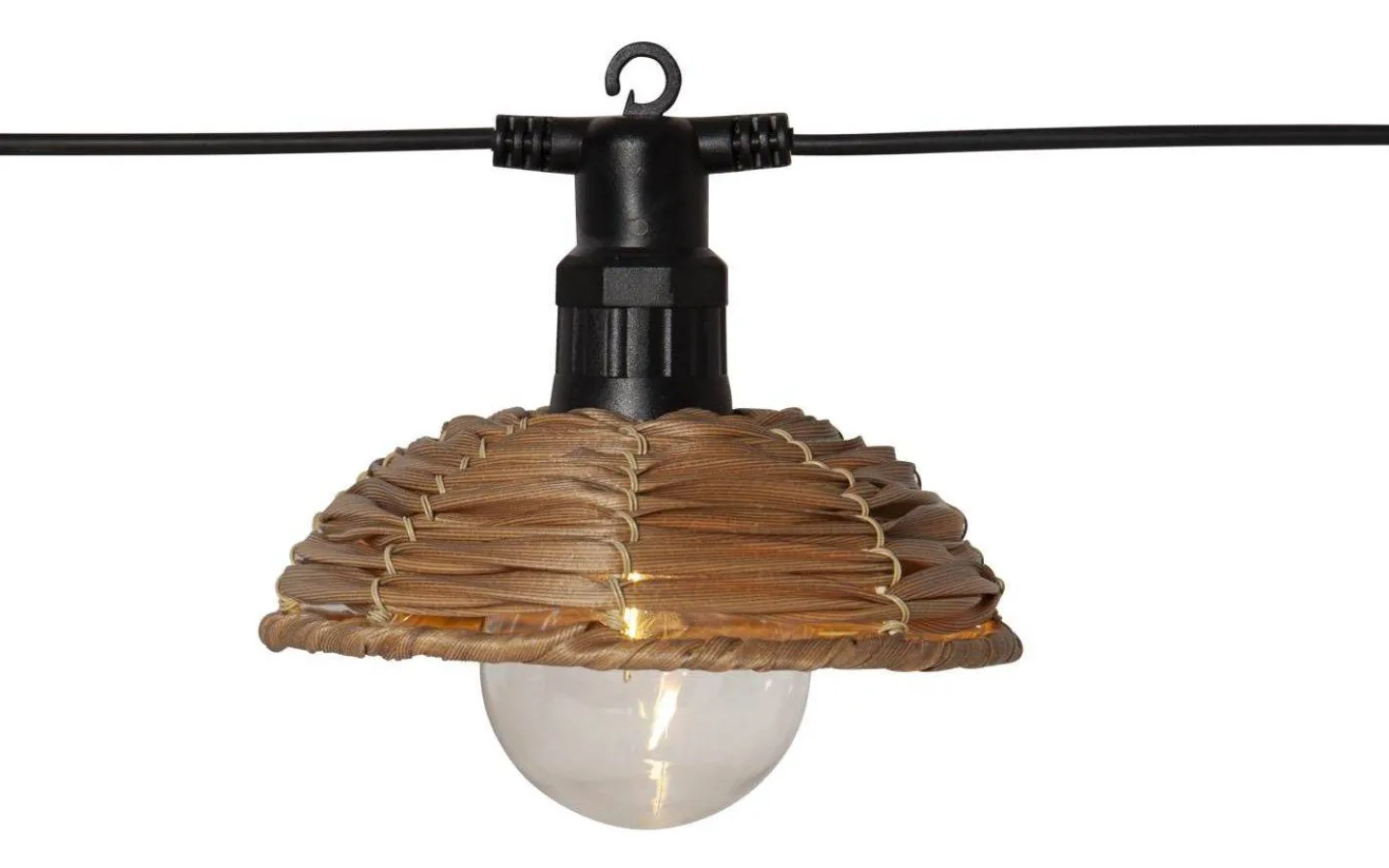 Partyslingor Utomhus 230V|Partyslingor Utomhus 230V<Star Trading Cesta Light Ljusslinga 3,5m 6L Svart IP44