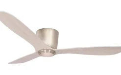 Takfläktar|Vardagsrum<Texa Design Cetus II 132cm Takfläkt Nickelfärgad Motor, Vitlaserade Ekblad