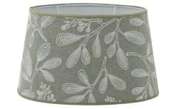 Hallbergs Charlotte Lampskärm Oval 25cm Grön* Ovala Lampskärmar
