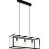 Charterhouse Taklampa 73cm 3L Svart/Klar Gl.