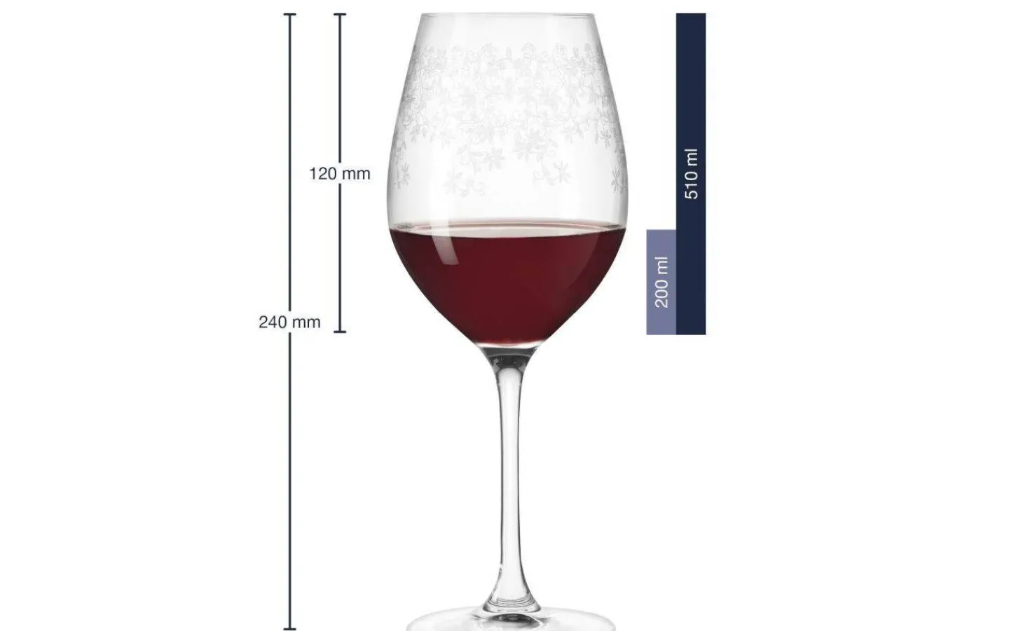 Glas<Leonardo Chateau Rödvinsglas 24cm 6-pack