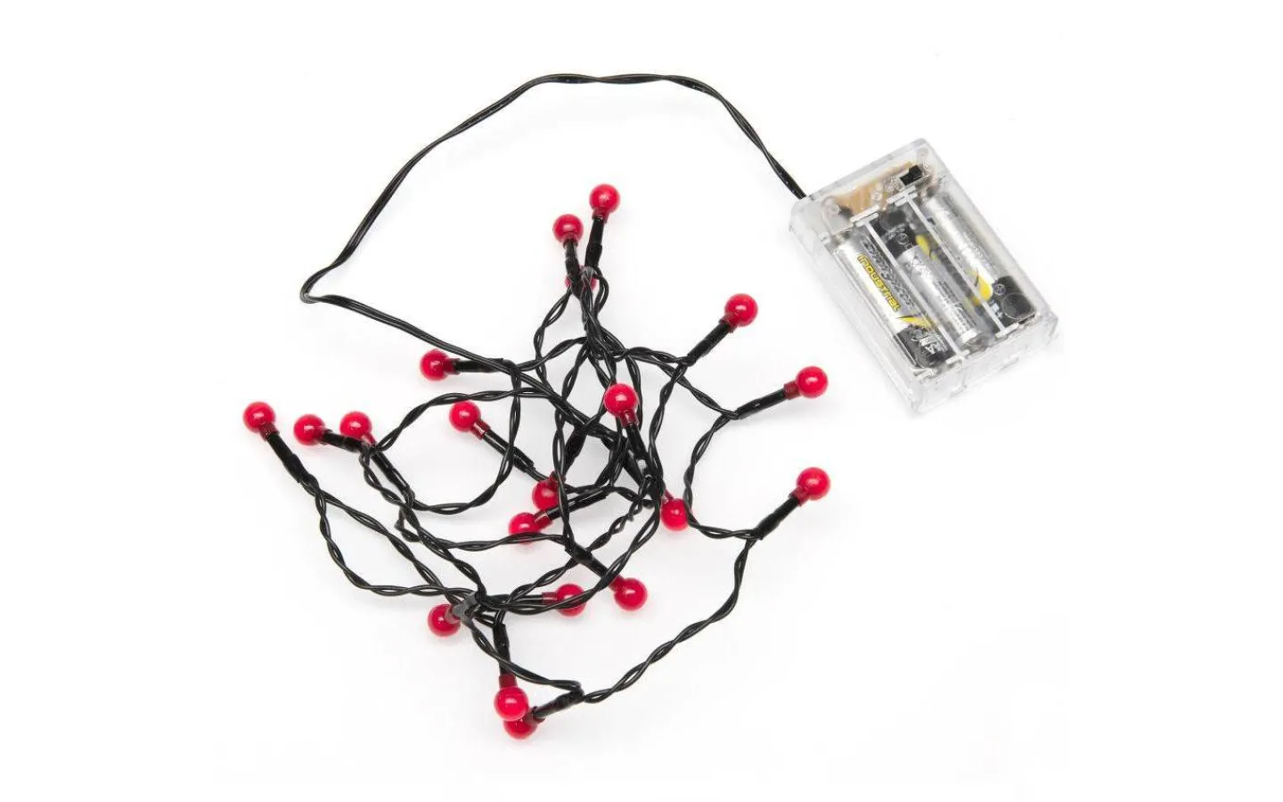 Batterislingor<Konstsmide Cherry Batteridriven Ljusslinga 1,52m Röd