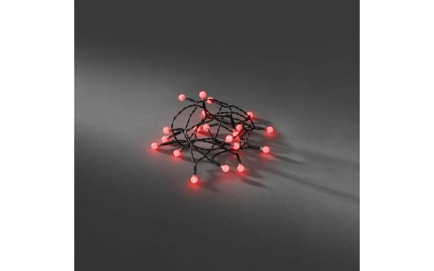 Batterislingor<Konstsmide Cherry Batteridriven Ljusslinga 1,52m Röd