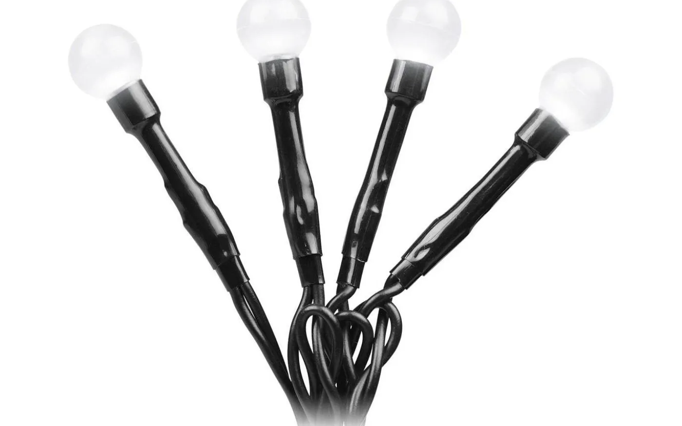 Cherry Mini Ljusslinga 6,32m Varmvit, Svart IP44