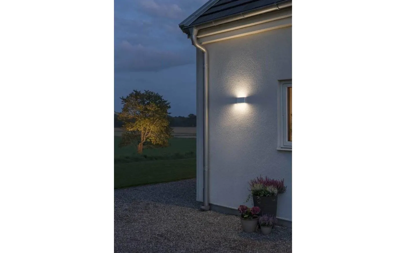 Chieri Vägglampa LED 3000K 2x6W Vit IP54