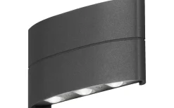 Upp & Nedljus Lampor<Konstsmide Chieri Vägglampa LED 3000K 6X1,2W Antracit IP54