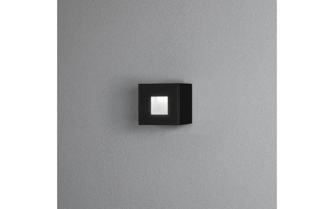 Chieri Vägglampa LED Svart Kvadrat Inf/Utf
