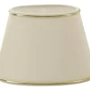 Hallbergs Chintz Oval Lampskärm 43cm Beige med Guldprofil* Ovala Lampskärmar