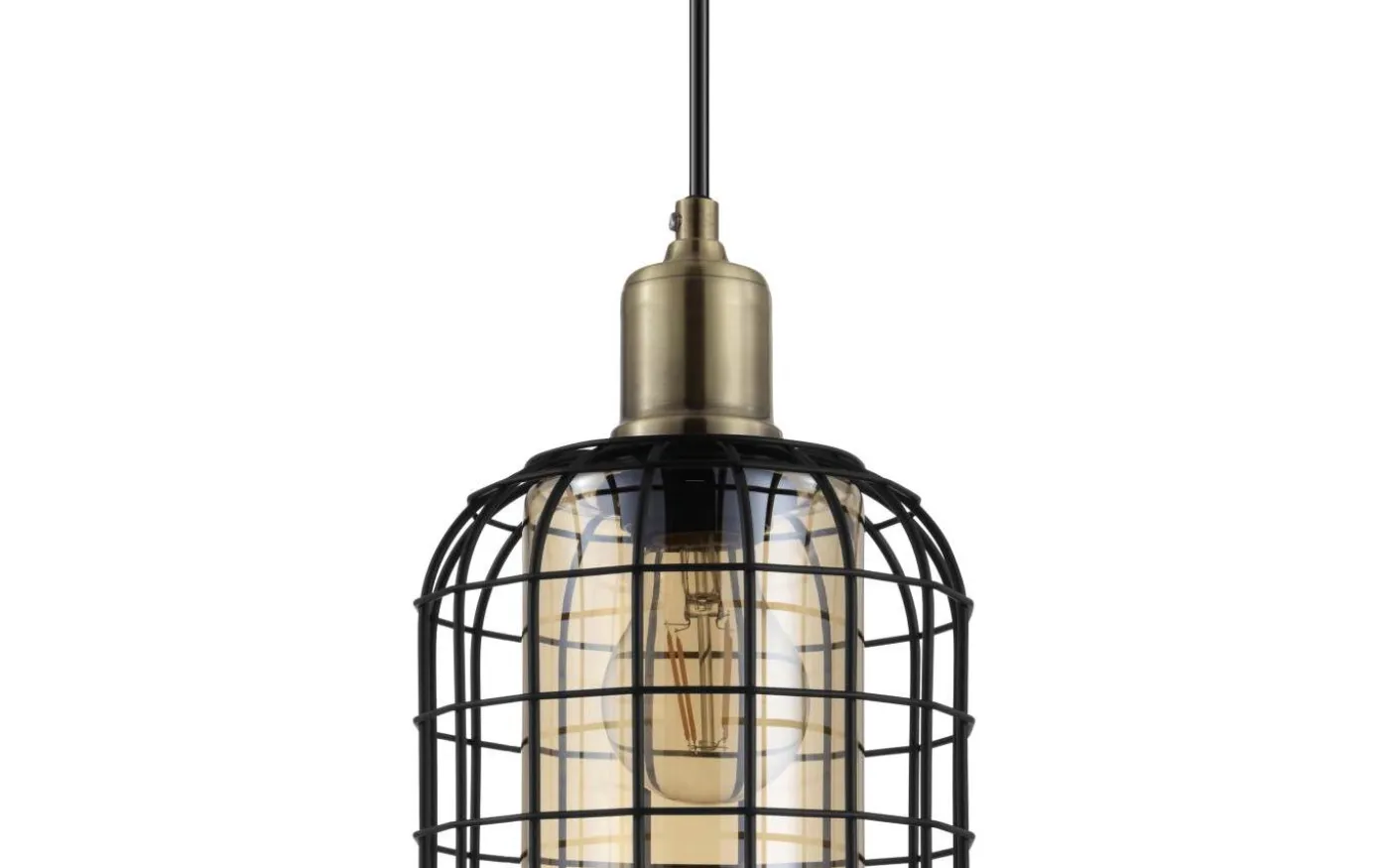 Chisle Taklampa 59cm Svart/Bärnsten