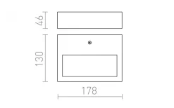 Chloe Vägglampa LED 3000K 9W Rostfritt Stål IP65