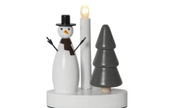 Christmas Joy Adventsljusstake 21cm Snögubbe