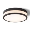 Badrumslampor Tak|Plafonder<Rendl Cira Plafond 35cm LED 24W 3000K Opalglas/Svart IP44