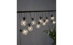 Partyslingor Utomhus 230V|Partyslingor Utomhus 230V<Star Trading Circus Comb Ljusslinga 4,5m 10L Svart IP44