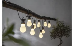 Partyslingor Utomhus 230V|Partyslingor Utomhus 230V<Star Trading Circus Ljusslinga 4m 10L Opal Svart IP44