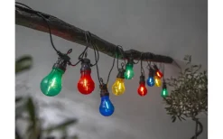 Partyslingor Utomhus 230V|Partyslingor Utomhus 230V<Star Trading Circus Mini Ljusslinga 4m 10L Färgmix Svart IP44