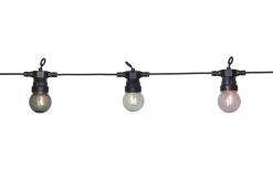 Star Trading Circus Mini Ljusslinga 8,55m 20L Färgmix Svart IP44* Partyslingor Utomhus 230V|Partyslingor Utomhus 230V