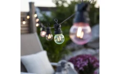 Star Trading Circus Mini Ljusslinga 8,55m 20L Färgmix Svart IP44* Partyslingor Utomhus 230V|Partyslingor Utomhus 230V