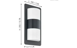 Cistierna Fasadlampa Antracit IP44