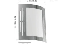 City Fasadlampa Rostfritt Stål IP44
