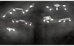 Clapton Spotlight LED 4-delad krom