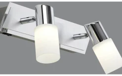 Takspot Med 2 Lampor<Trio Lighting Clapton Spotlight LED 2-delad krom