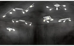 Trio Lighting Clapton Spotlight LED 3-delad krom* Avlånga Takspotlights|Takspot Med 3 Lampor