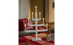 Visa Alla Adventsljusstakar|Adventsljusstakar 61-120 Cm<Konstsmide Clara Adventsljusstake 7L 65cm Vit