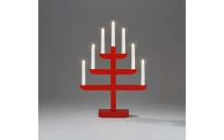 Clara Adventsljusstake 7L 46cm Röd
