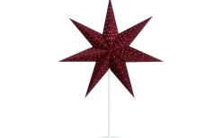 Clara Julstjärna på fot 65cm Röd