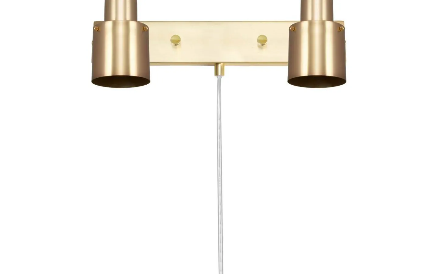 Läslampor<Globen Lighting Clark Vägglampa 2L 36cm Borstad Mässing